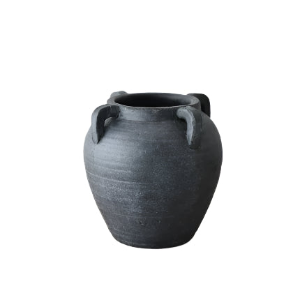 Large Matte Ceramic Vase 26.5cm – Minimalist Neutral Decorative Flower Vase for Pampas Grass, Eucalyptus or Bunny Tails – Medora Modern Home Décor for Shelf, Console or Windowsill
