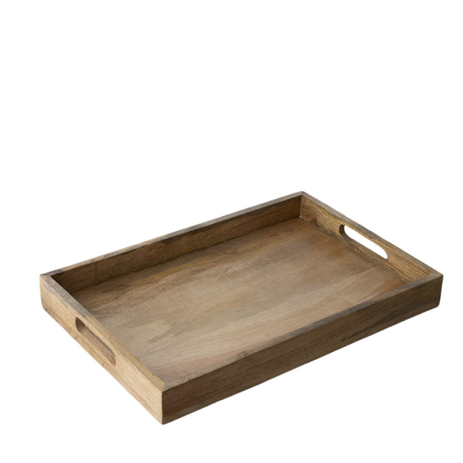 Wooden TV Lap Tray 45cm – Rustic Breakfast in Bed Tray, Modern Serving Table