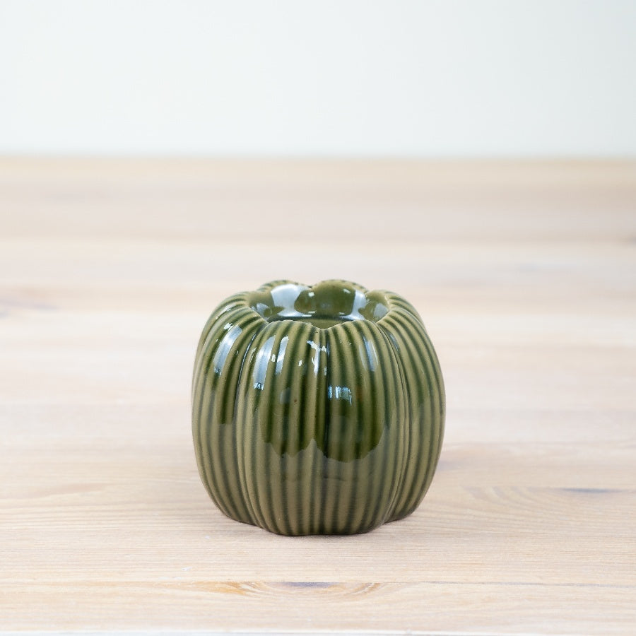 Green Candle Holder, 8.8cm