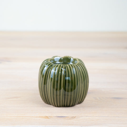 Green Candle Holder, 8.8cm