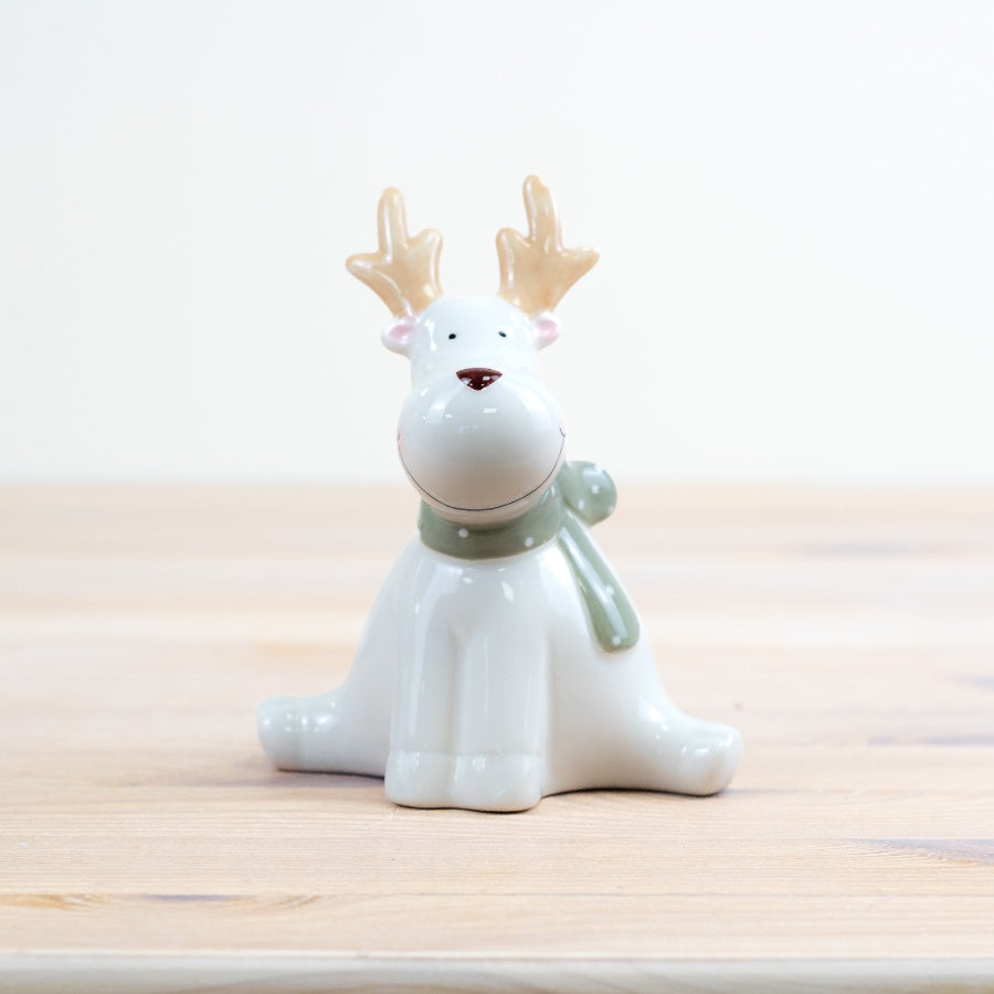 Sitting Reindeer, 12cm