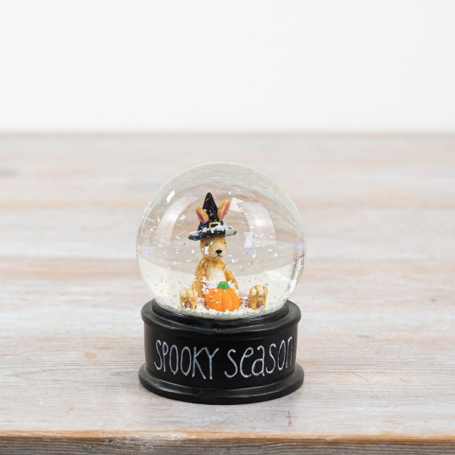 Witch Rabbit Snow Globe, 6.5cm
