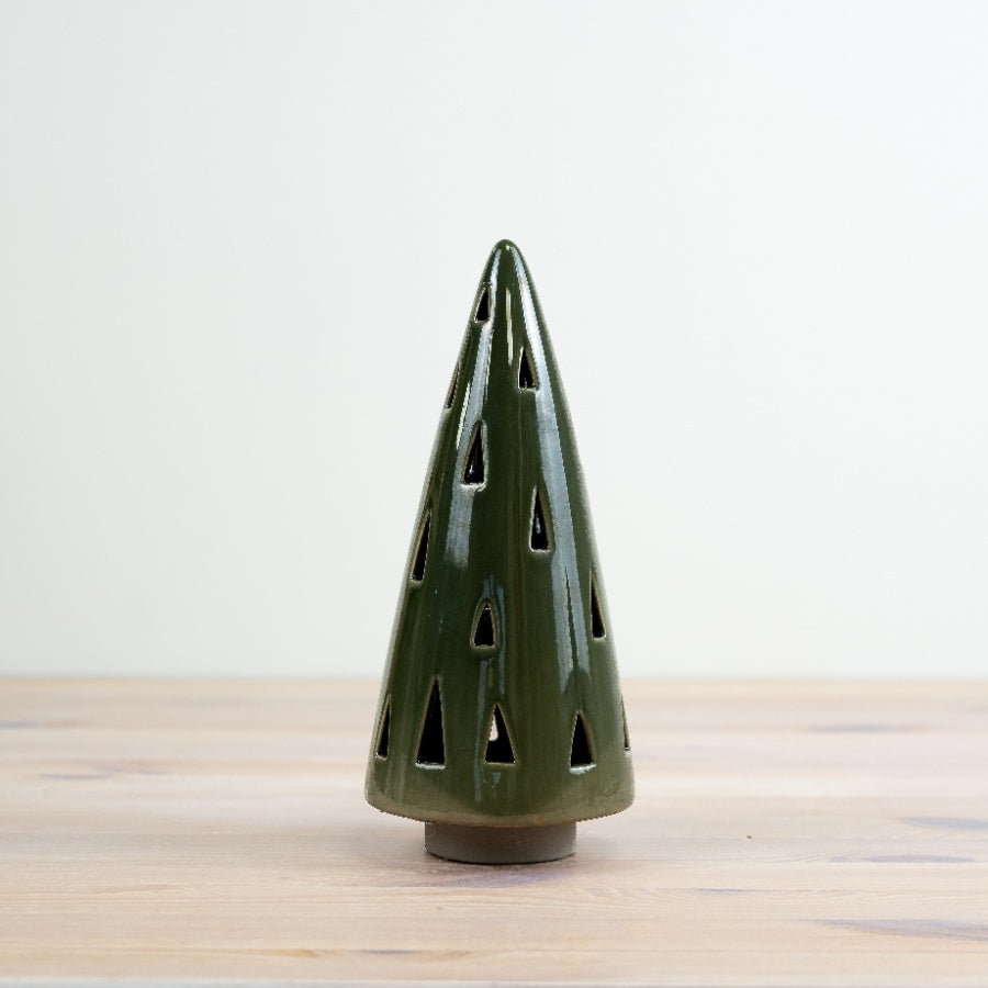 LED Green Tree Deco, 21cm