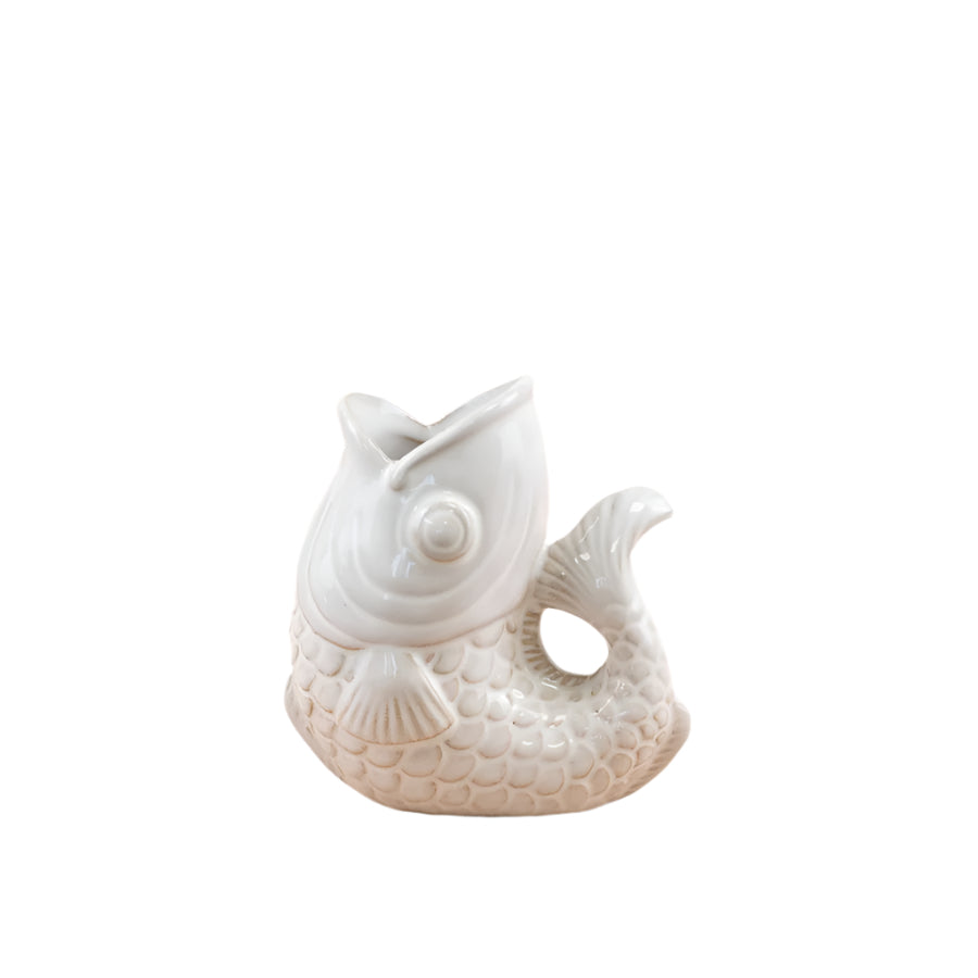 Porcelain Fish Vase, 10.5cm