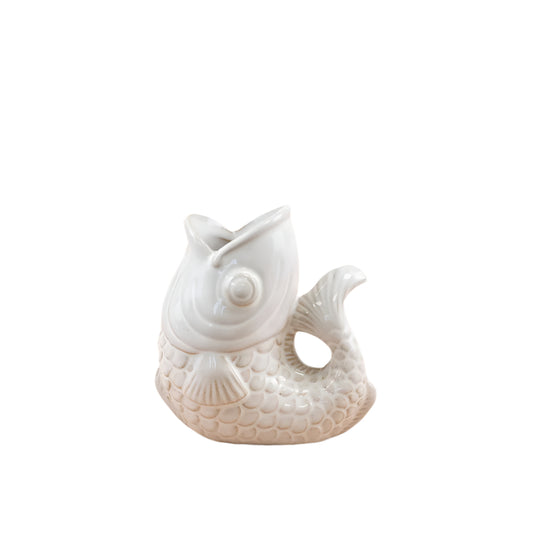 Porcelain Fish Vase, 10.5cm