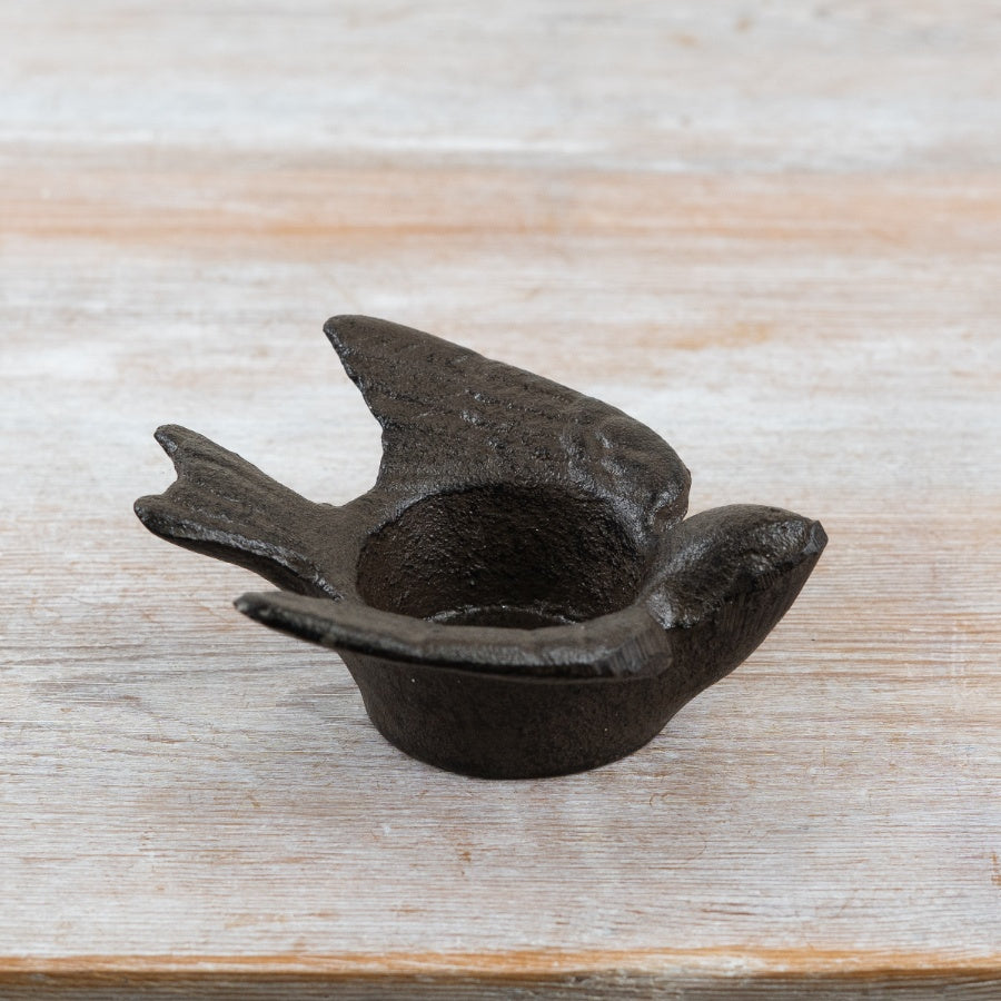 Cast Iron Bird T Light Holder 11cm Rustic Tealight Candle Holder Decor
