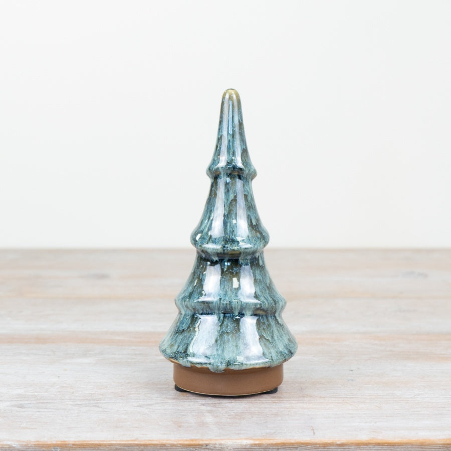 Green Glazed Christmas Tree 27.5cm