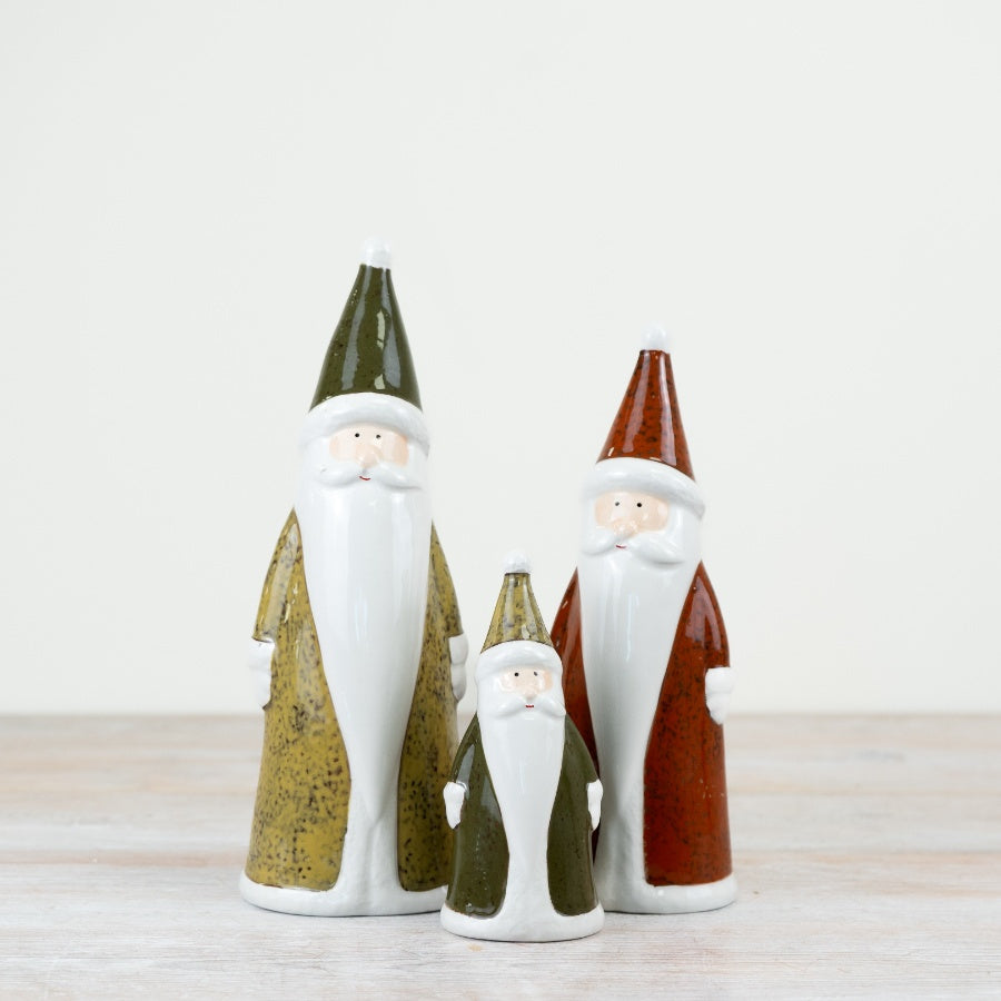 Standing Green Santa 26cm