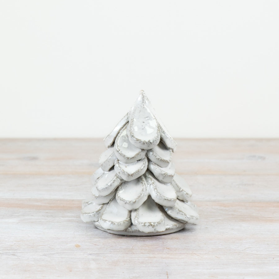 Rustic White Christmas Tree, 12.5cm