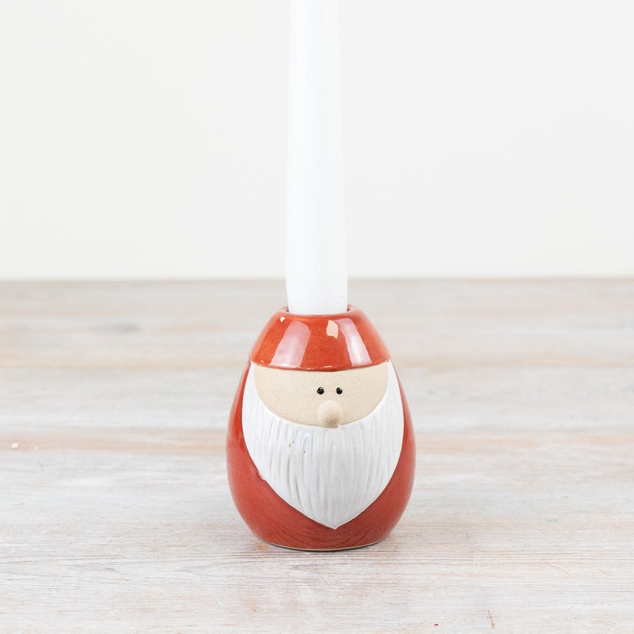 8cm Red Gonk Candle Holder – Festive Taper Candle Holder Ornament