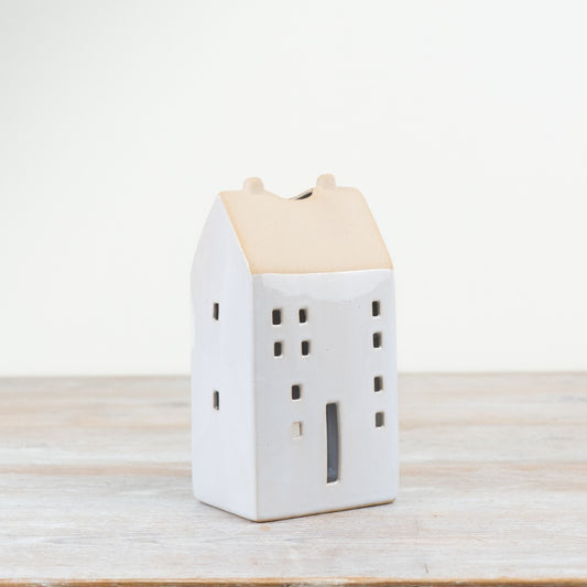 Natural T-light holder House, 17.4cm 