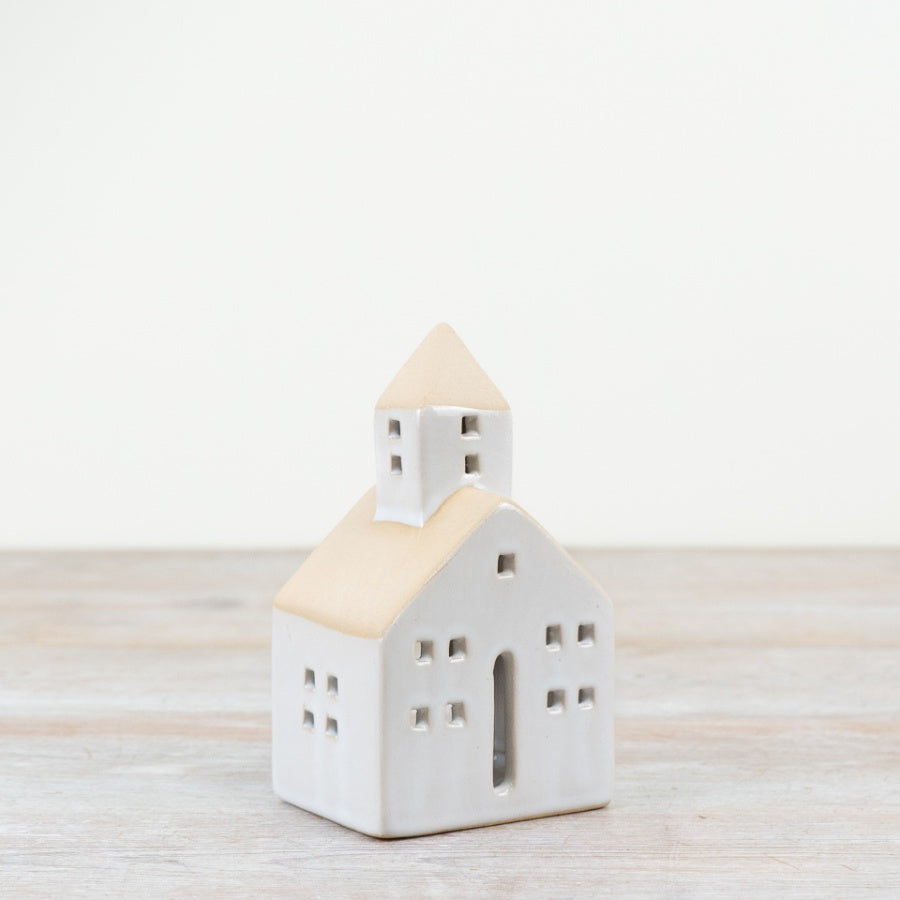 T-Light Church w/ Natural Glaze