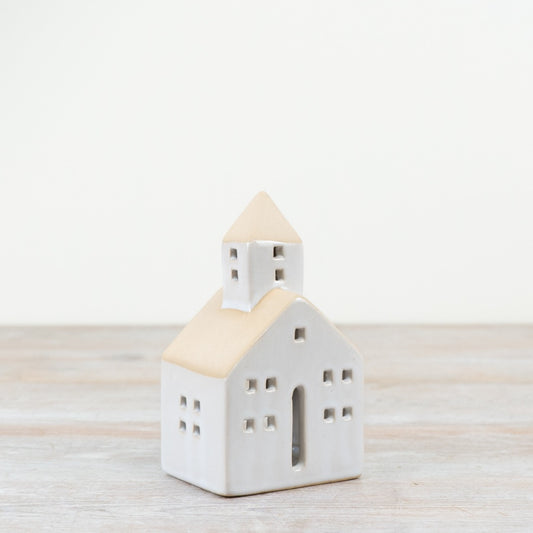 T-Light Church w/ Natural Glaze