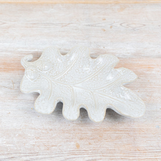Leaf Design Trinket Plate, 21.5cm 