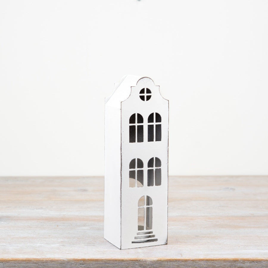 Metal House Candle Holder, 26.8cm