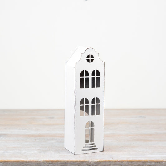 Metal House Candle Holder, 26.8cm