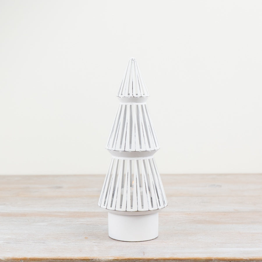 Metal Cone Tree with Candle Holder – 25cm Modern Festive Centerpiece for Home Décor