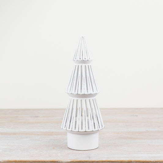 Metal Cone Tree with Candle Holder – 25cm Modern Festive Centerpiece for Home Décor