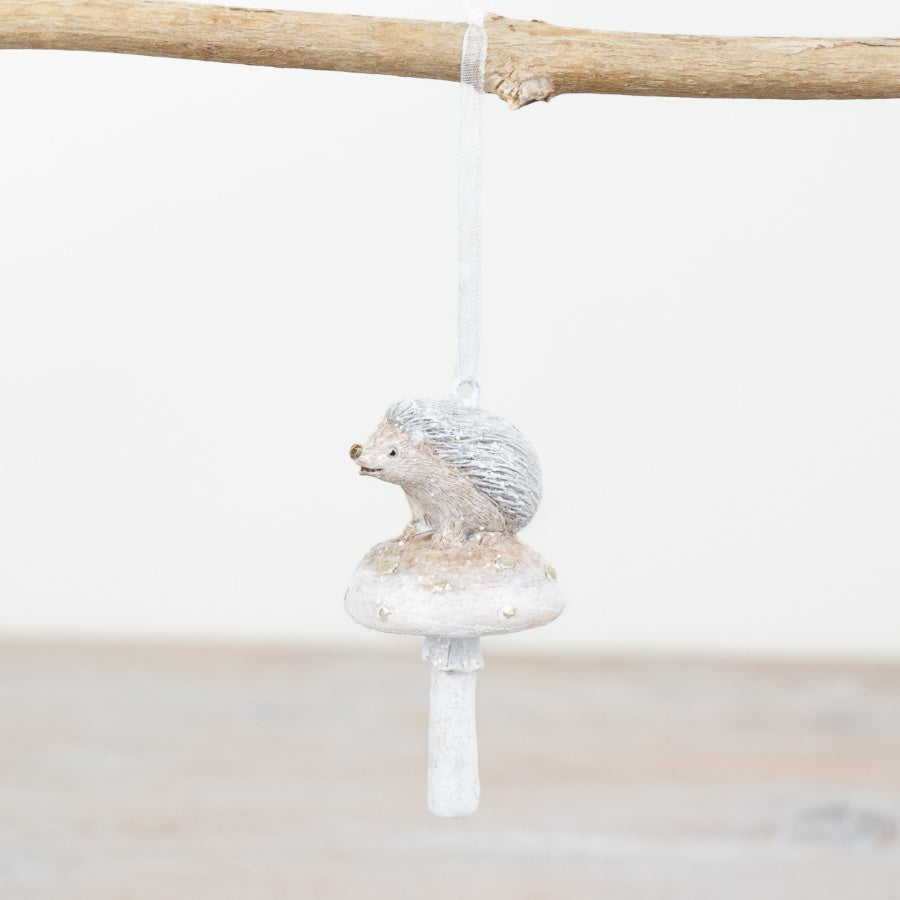 Hedgehog on Mushroom Hanger