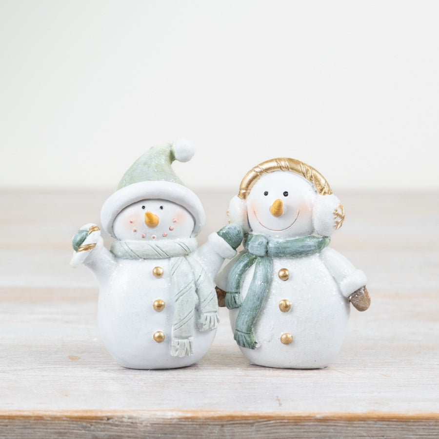 Standing Snowman Deco, 8cm