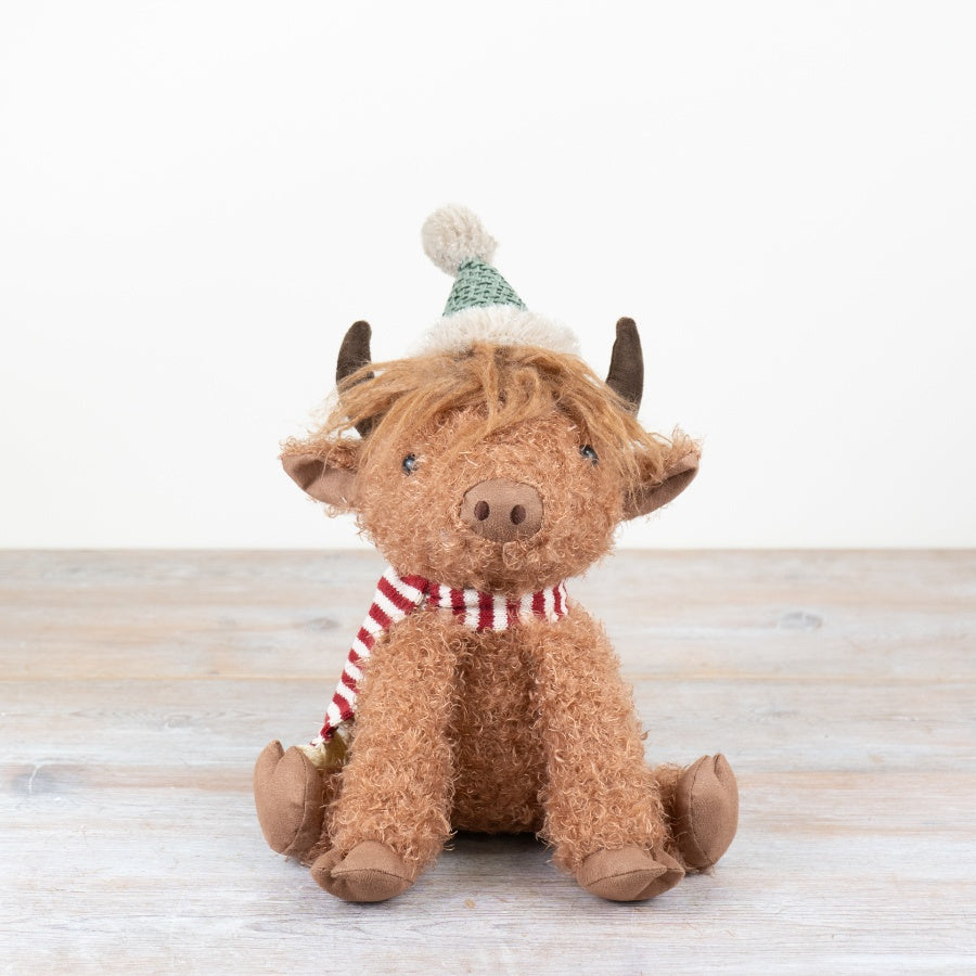 Sitting Highland Cow Deco, 42cm
