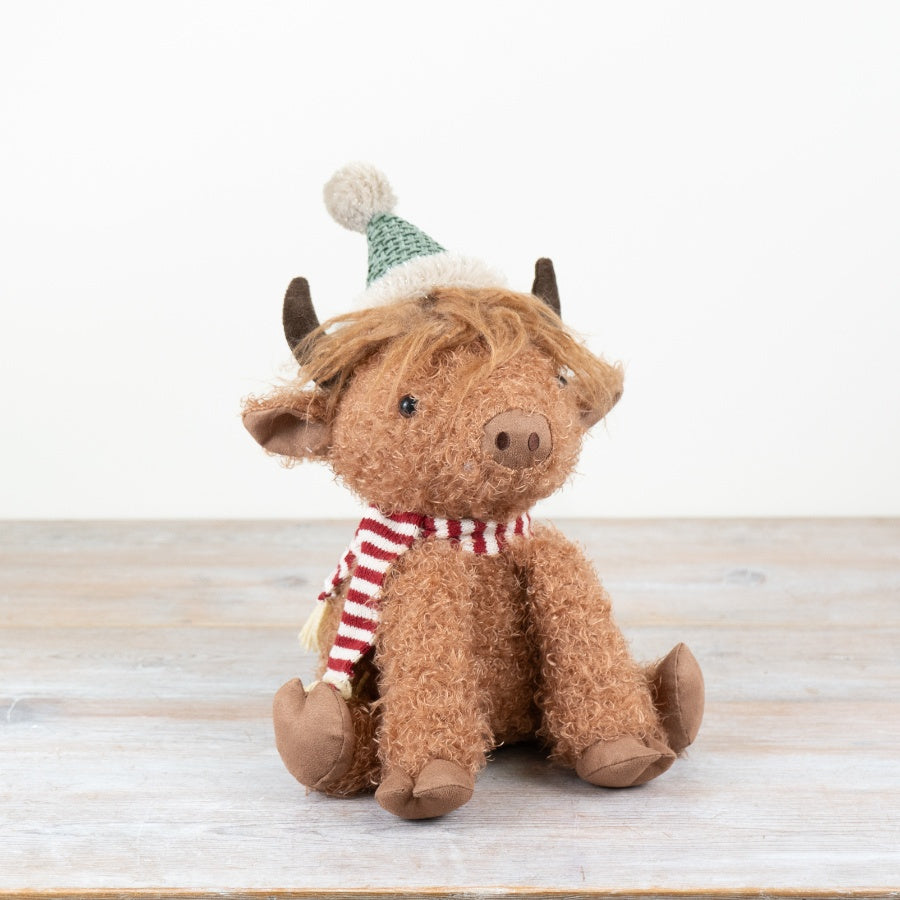 Sitting Highland Cow Deco, 42cm