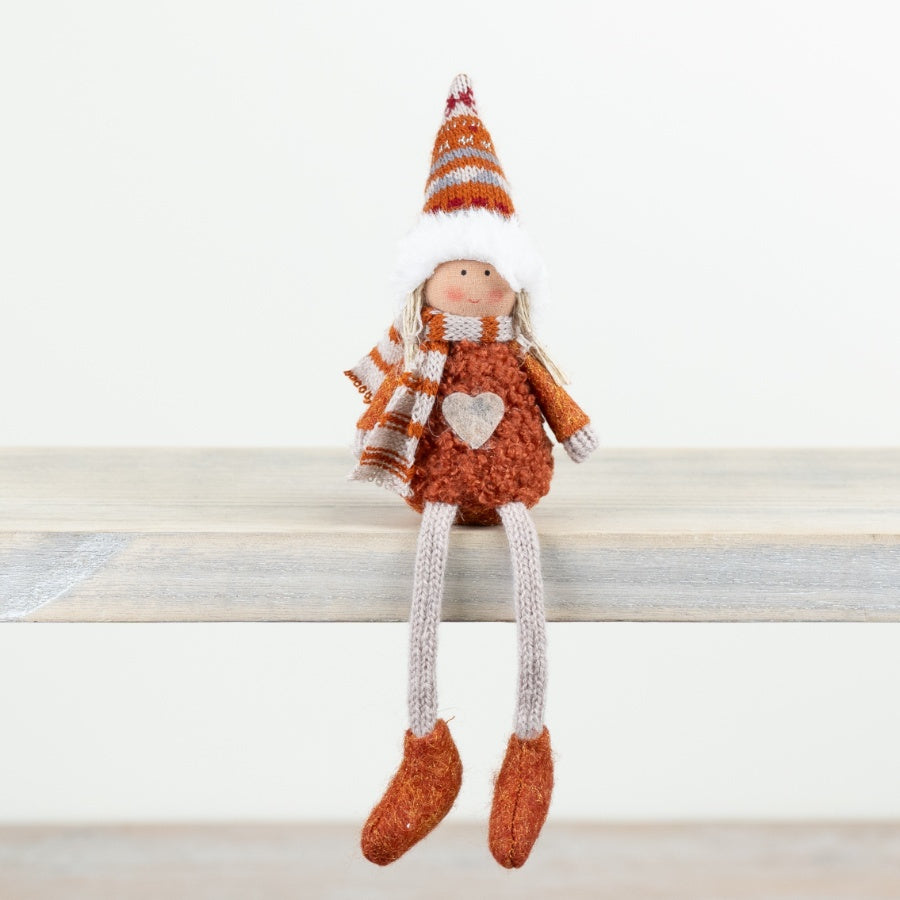 Autumnal Fabric Doll 15cm