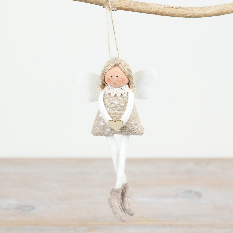 Hanging Angel Tree Deco, 17cm