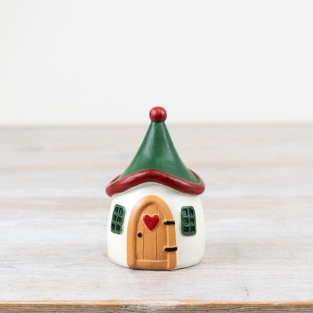 Resin Elf House 5.8cm Whimsical Decorative Ornament, Fairy Garden Accessory