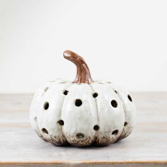 16.5cm LED Pumpkin Decoration – Glowing Halloween Ornament, Autumn Home Décor