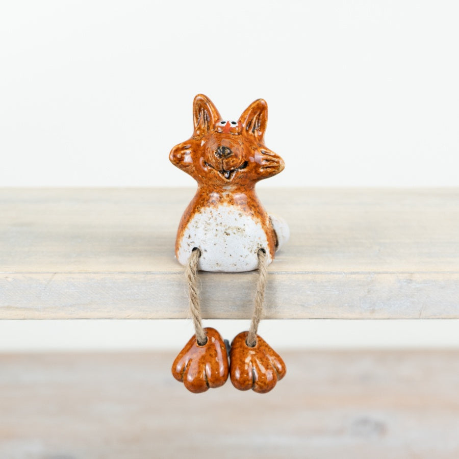 Shelf Sitting Fox, 8.8cm