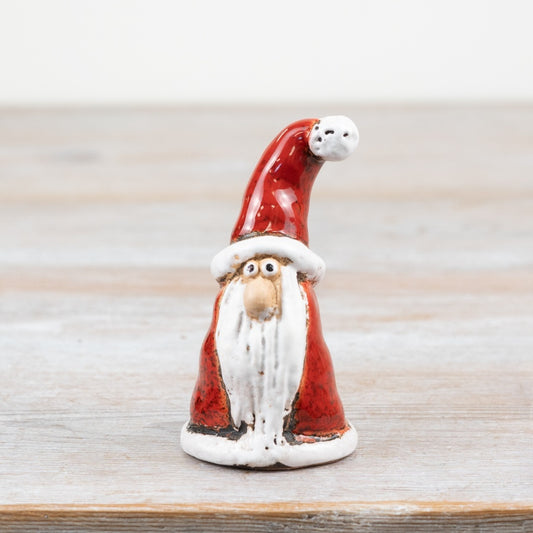 Rustic Santa Ornament – 9cm Hand-Finished Christmas Figurine, Festive Holiday Décor