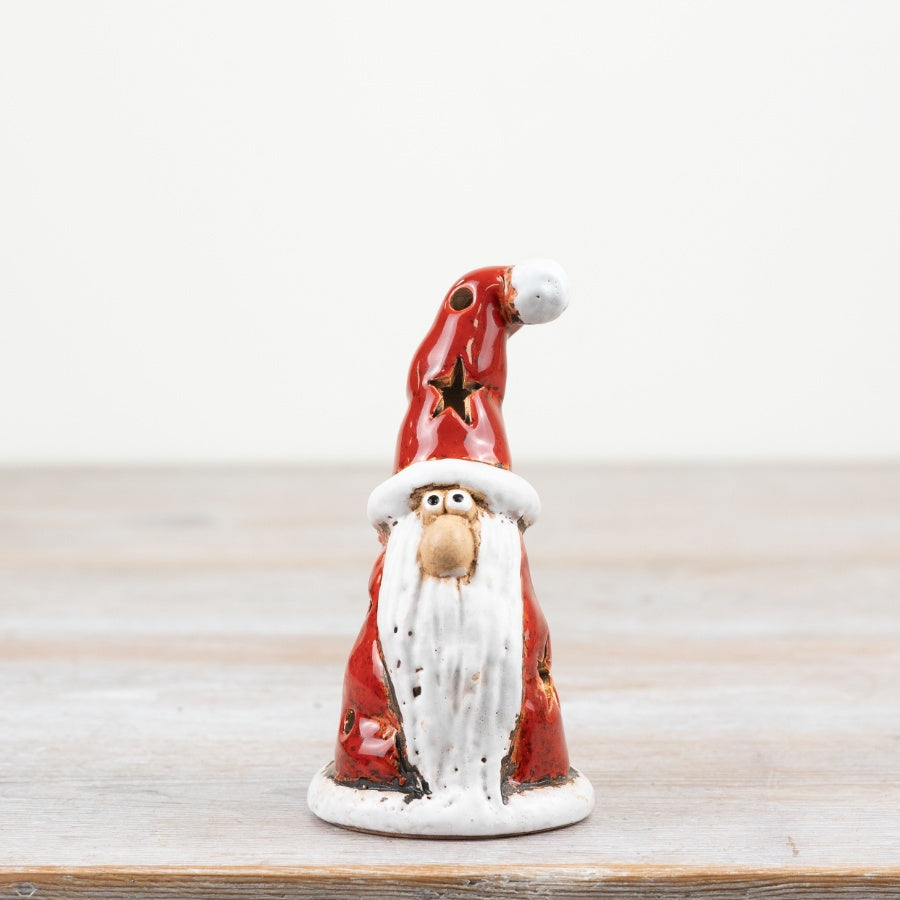 11.5cm LED Santa Ornament – Light Up Christmas Decoration, Festive Holiday Figurine