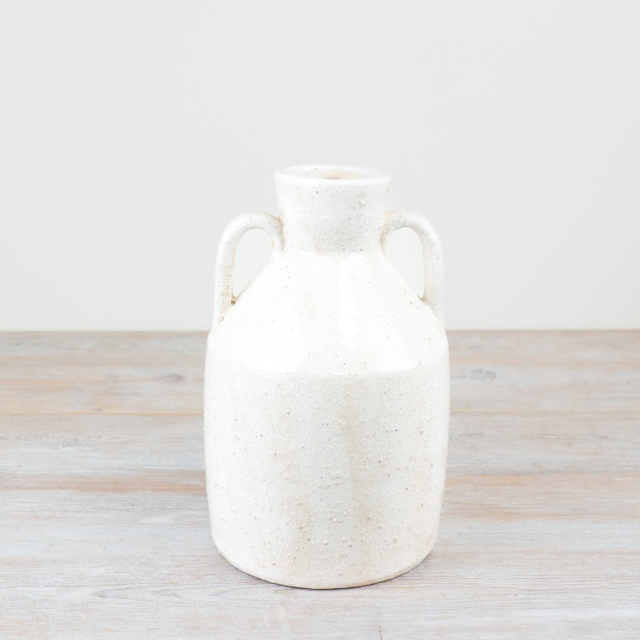 Roe Decorative Vase 26.5cm – Large Handcrafted Terracotta Flower Pot