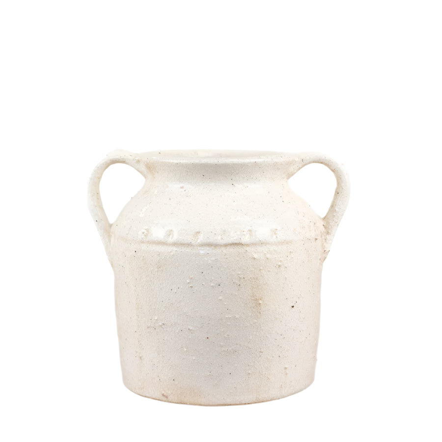 Jolee Terracotta Vase with Handles 22.5cm – Rustic Flower Pot