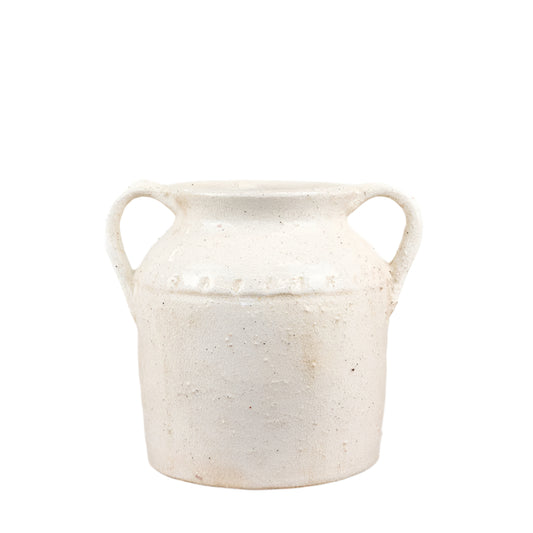 Jolee Terracotta Vase with Handles 22.5cm – Rustic Flower Pot