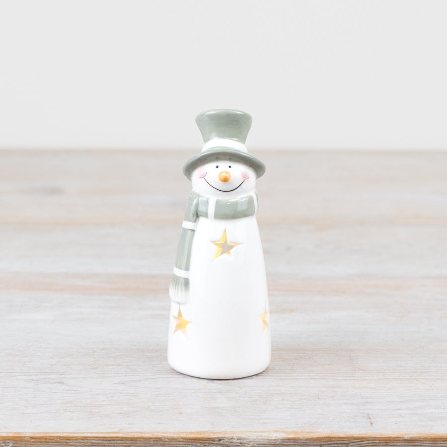 LED Snowman Deco, 12cm
