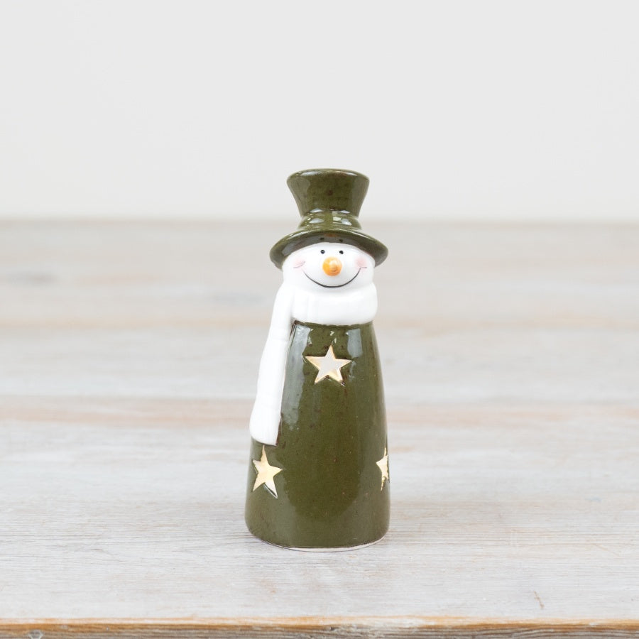 LED Snow Man Figurine, 12cm