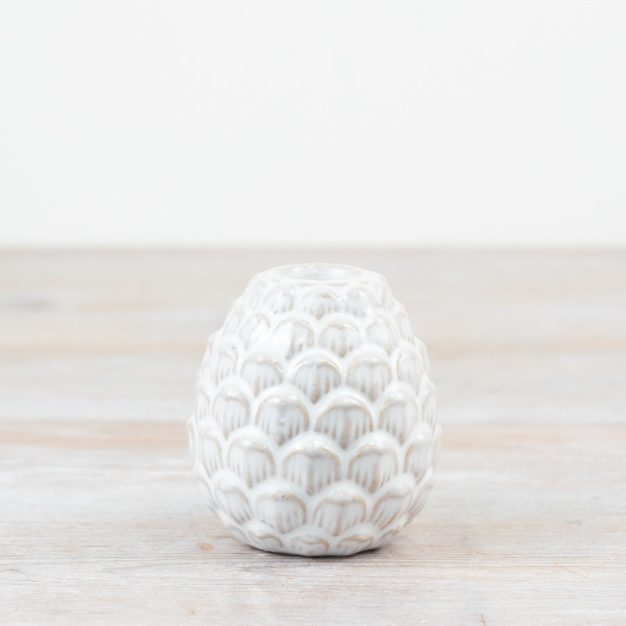 8cm Pinecone Candle Holder – Rustic Woodland Tealight Ornament, Autumn Winter Décor