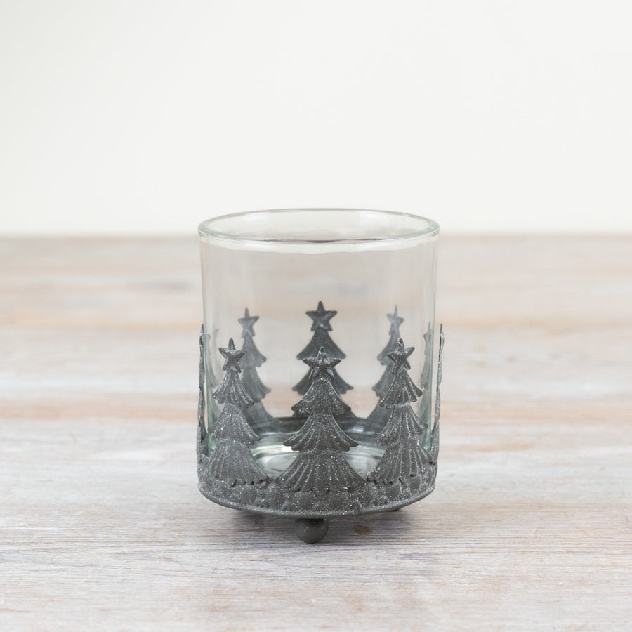 Metal Christmas Tree T-light Holder 7cm