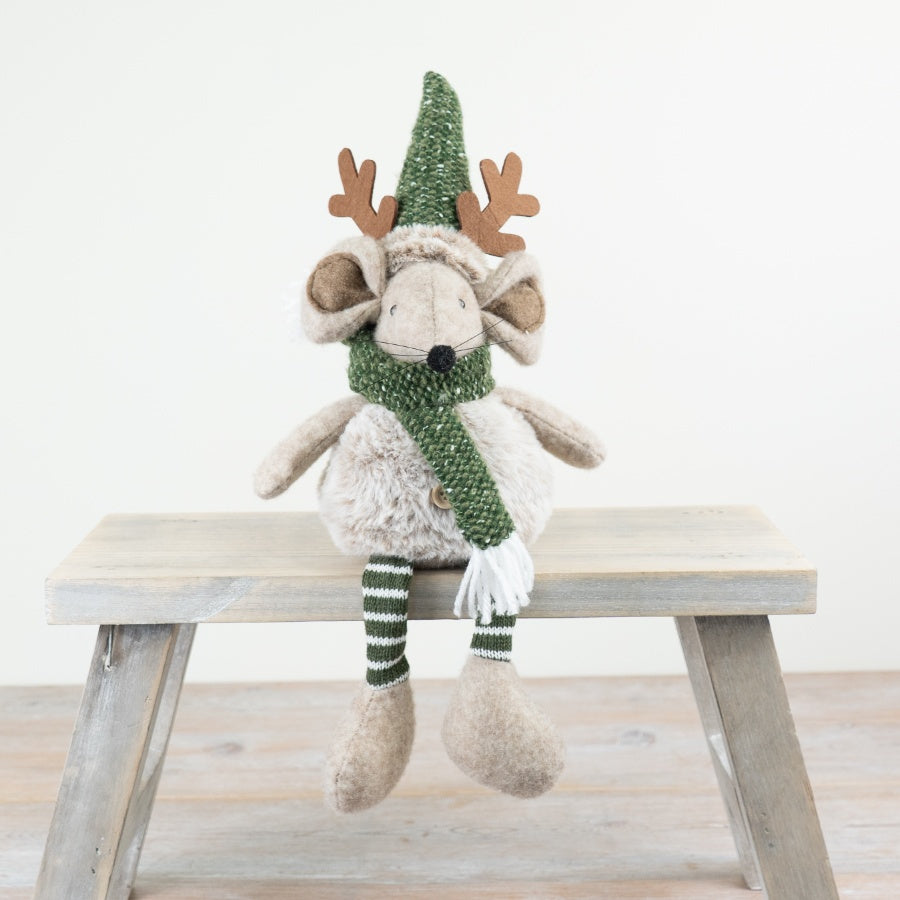Sitting Mouse with Dangly Legs, 40cm
