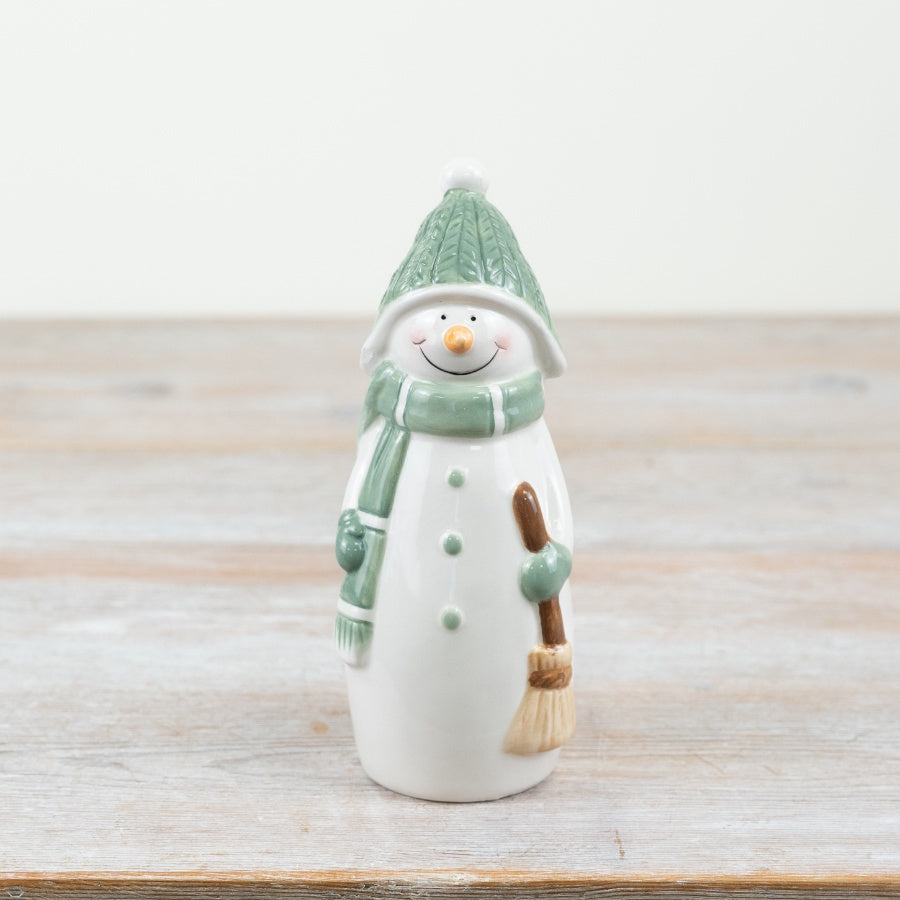 Standing Snowman Deco, 17cm