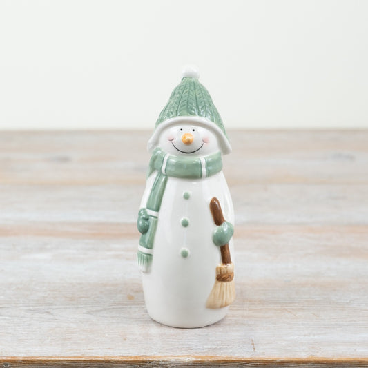 Standing Snowman Deco, 17cm