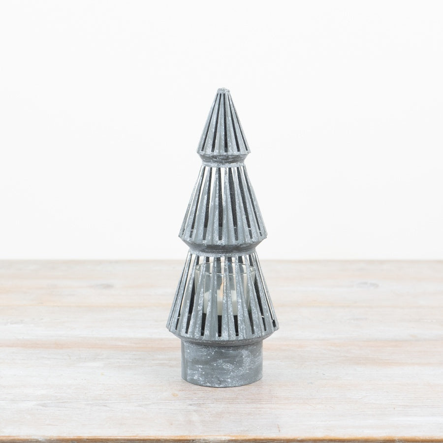 Metal Cone Tree Candle Holder, 24.5cm