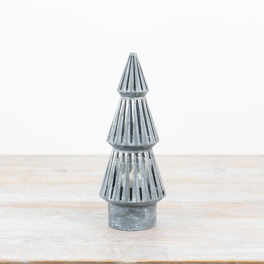 Metal Cone Tree Candle Holder, 24.5cm