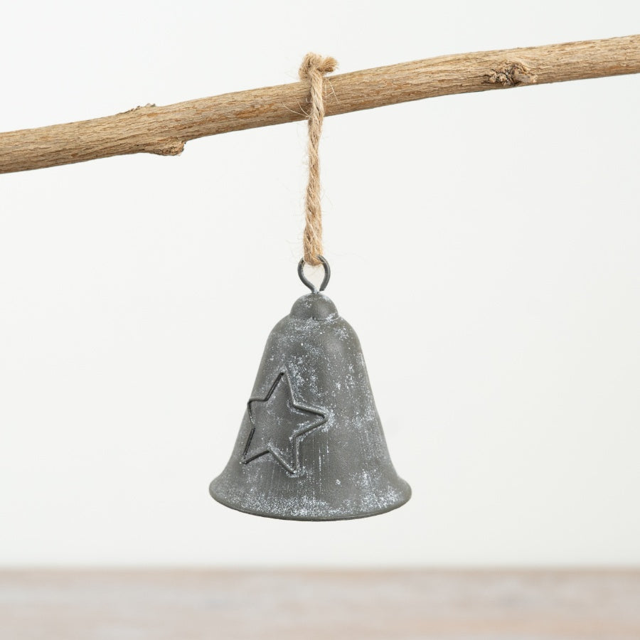 Metal Bell with Star Design, 7.5cm