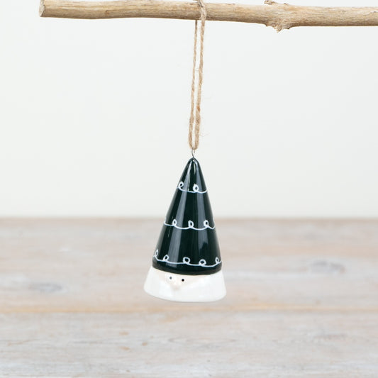 Hanging Gonk Decoration 8cm – Nordic Christmas Ornament, Cute Scandinavian Hanging Decor for Tree & Festive Styling
