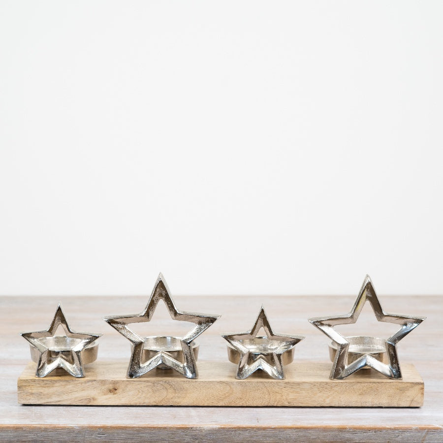 Star Candle Holder on Base 43cm