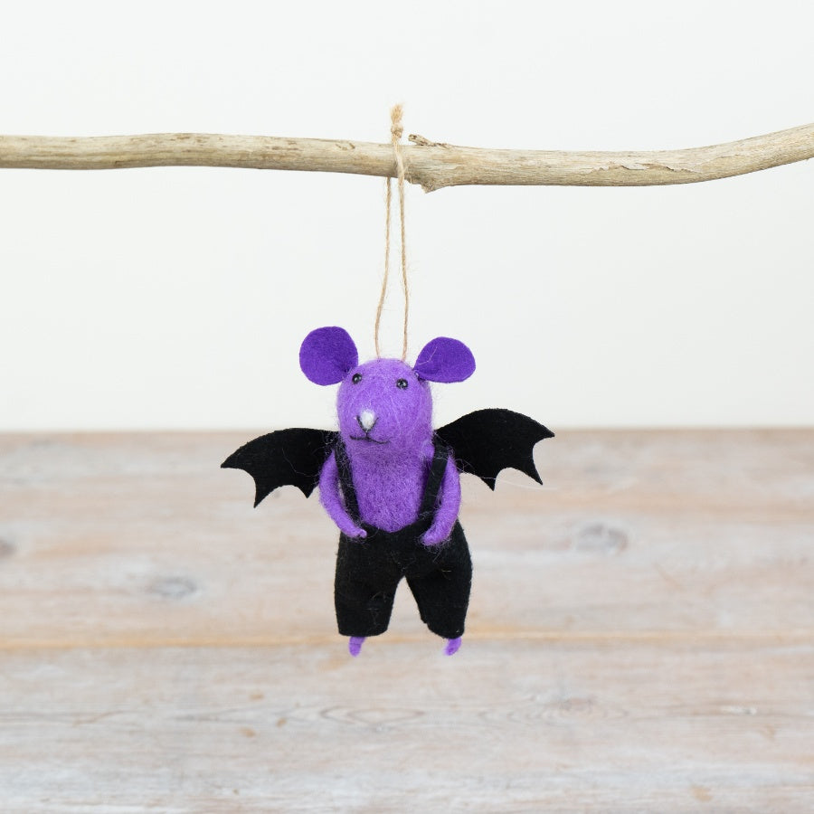 Halloween Bat Mouse Hanger, 11cm