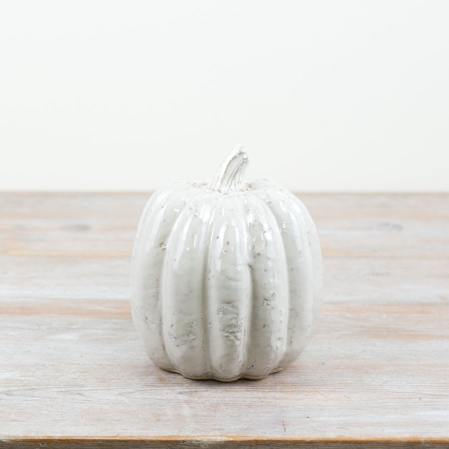 Ceramic Pumpkin Deco, 15.5cm